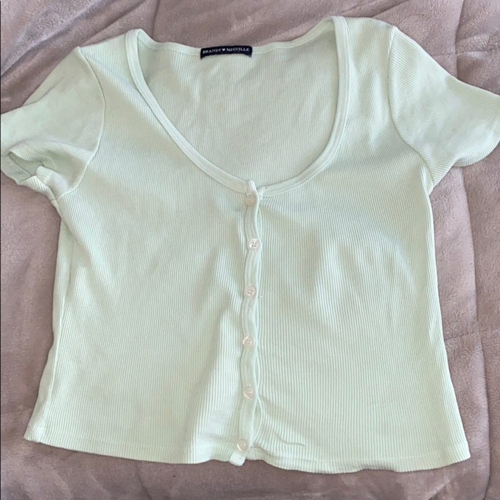 Lime green brandy Melville zelly top